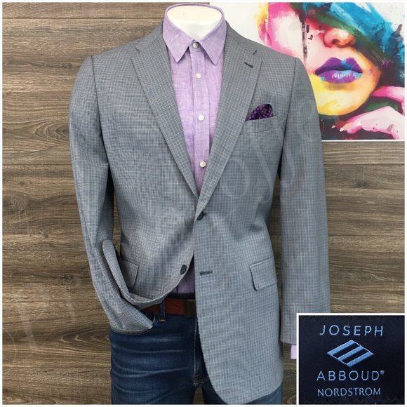 Mens Joseph Abboud Blazer Sport Coat Sport Jacket Wool 42R Men Button Coats Suit - Picture 1 of 13